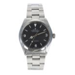 Rolex Oyster Perpetual Explorer Precision stainless steel gentleman's wristwatch, reference no.