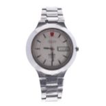 Omega Seamaster Electronic f300 Hz Chronometer stainless steel gentleman's wristwatch, silvered dial