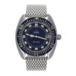 Omega Seamaster 'Deep Blue' automatic stainless steel gentleman's wristwatch, reference no. 166.073,