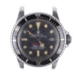 Rare Rolex Oyster Perpetual Date Sea-Dweller 'Double Red' Submariner 2000 stainless steel