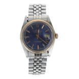 Rolex Oyster Perpetual Datejust stainless steel and gold gentleman's wristwatch, reference no. 1601,