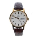 Omega automatic gold plated and stainless  gentleman's wristwatch, reference no. 166.0117, serial
