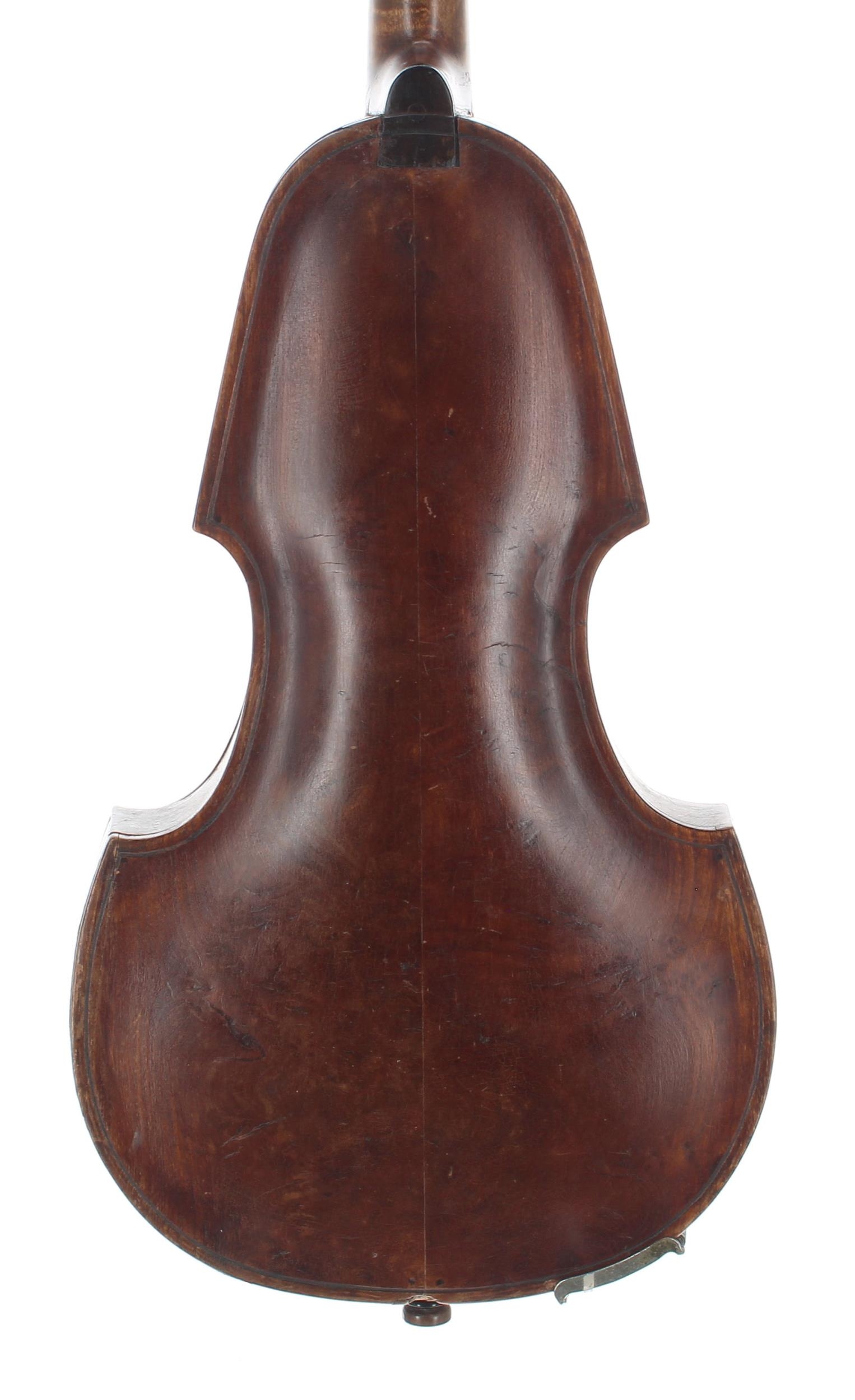 Interesting late 19th/early 20th century eccentric violin of tapering form, labelled J. Browne & - Image 2 of 3