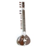 Good contemporary sitar, within a bespoke combination locking case