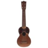 Martin & Co ukulele, stamped to the inside back and on the headstock, with faux tortoiseshell