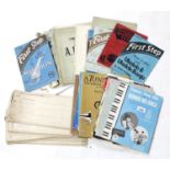 Quantity of tutor and music books relating to string, free reed and wind instruments