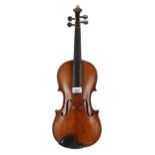 German violin labelled Joh. Bapt. Schweitzer..., 14 5/16", 36.40cm; also another mid 20th century