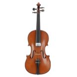 Good French Mirecourt three-quarter size violin, 13 1/4", 33.70cm
