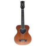 Contemporary ukulele labelled Degay Guitars, Handmade Guitars, Bexhill on Sea, Date 110209, Model