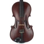 Late 19th century viola labelled Sivori, Academie-Viola, Fabrik Marke, no. 561, A.D. 1898, 15 7/16",