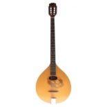 Contemporary Romanian bouzouki by and labelled Ozark, soft case