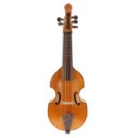 Small contemporary English treble/child's viol by and labelled Brian Bourne, Grayshott, 2003, the