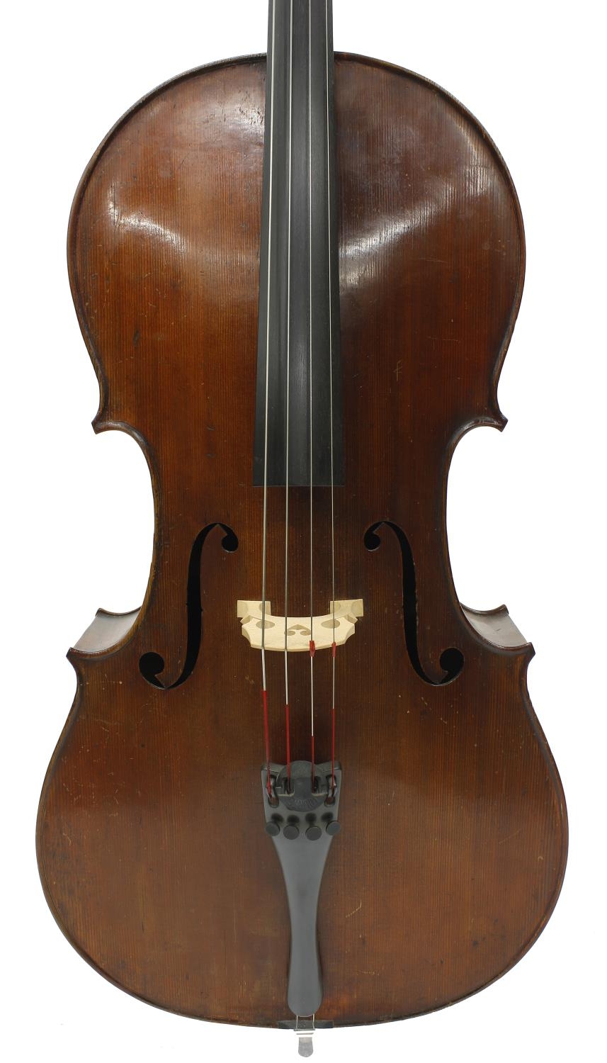 Fine French violoncello by and labelled Paul Bailly, Violin Maker, Pupil of Jean Baptiste