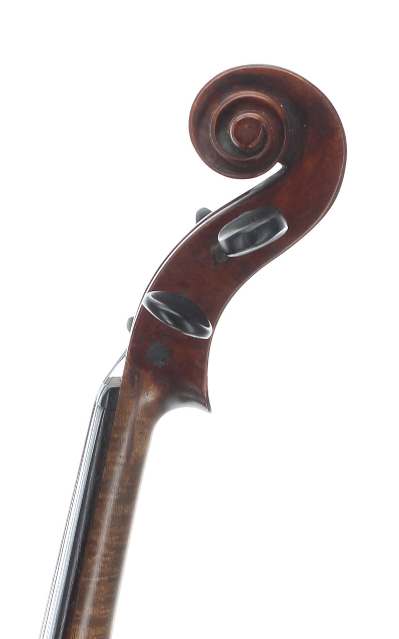 Interesting late 19th/early 20th century eccentric violin of tapering form, labelled J. Browne & - Image 3 of 3