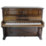 Good rosewood Steinway & Sons upright piano, the overstrung iron frame stamped with the ser. no.