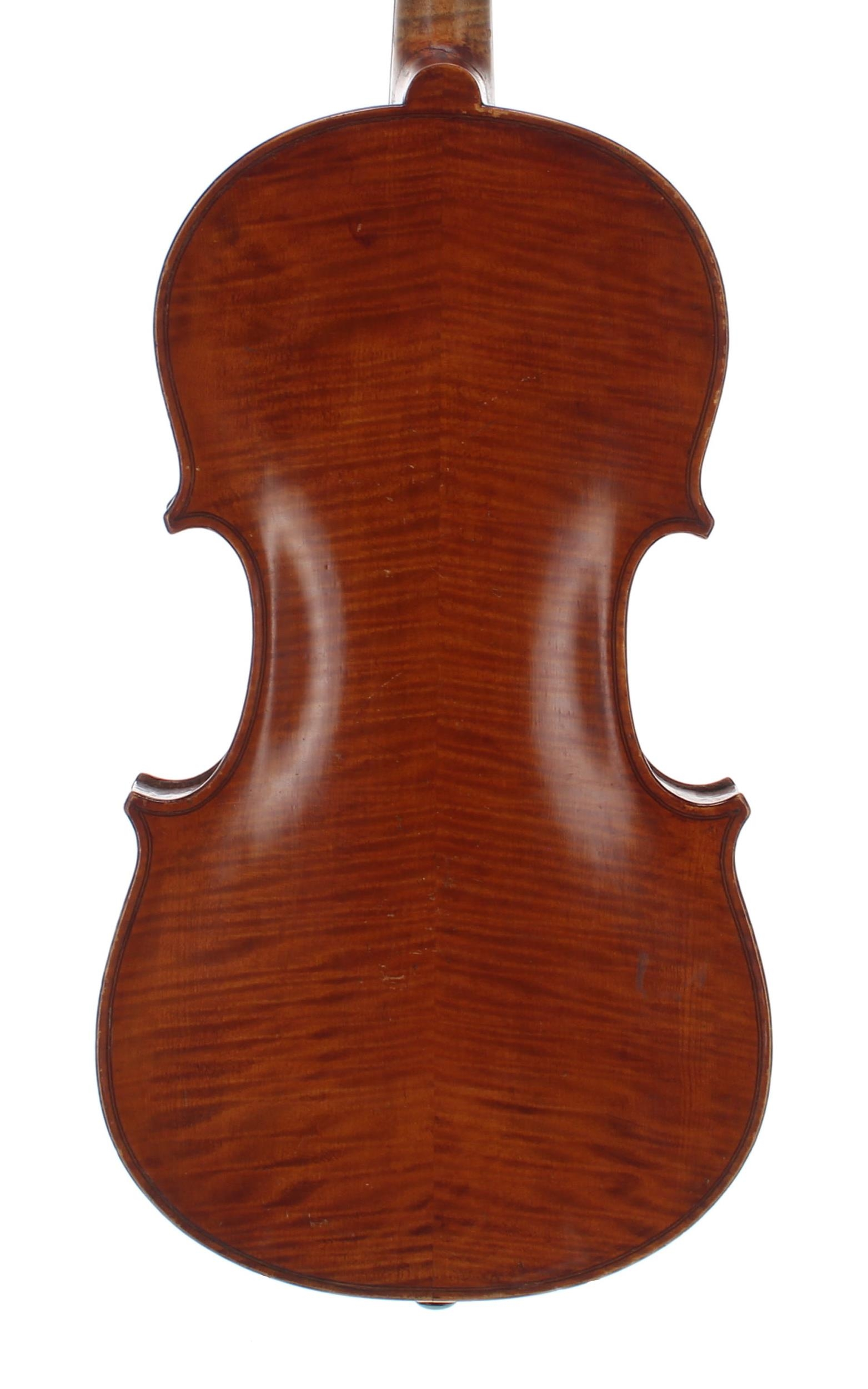 Scottish violin by and labelled James Omond, Scotland, A.D. 1891, Strad...& Principal, 3 Diplomas of - Image 2 of 3