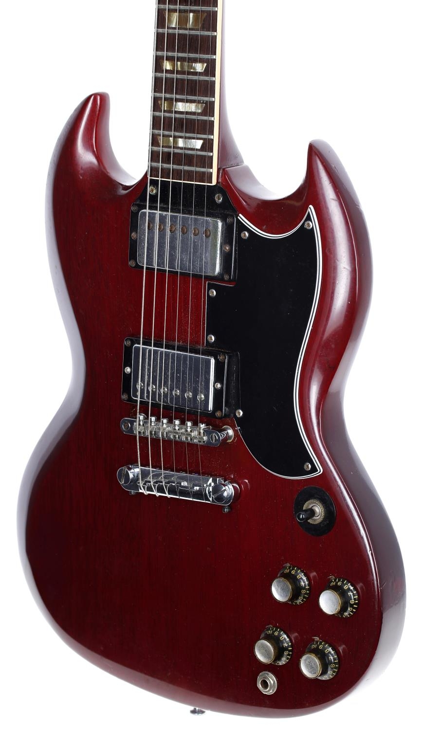 Gibson Les Paul (SG) Standard electric guitar, made in USA, circa 1964; Body: cherry refinish, dings - Image 6 of 9