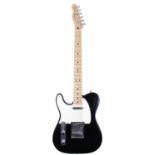 2014 Fender Standard Telecaster left-handed electric guitar, made in Mexico; Body: black finish,