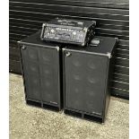Phil Jones Bass M-500 Mosfet bass guitar amplifier head, with original dust cover; together with a