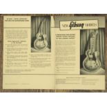 Rare original 1956 Gibson guitar 'New Gibson Models' brochure * The Alan Rogan Collection