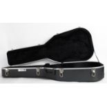 Kinsman acoustic guitar hard case, with 15" lower bout