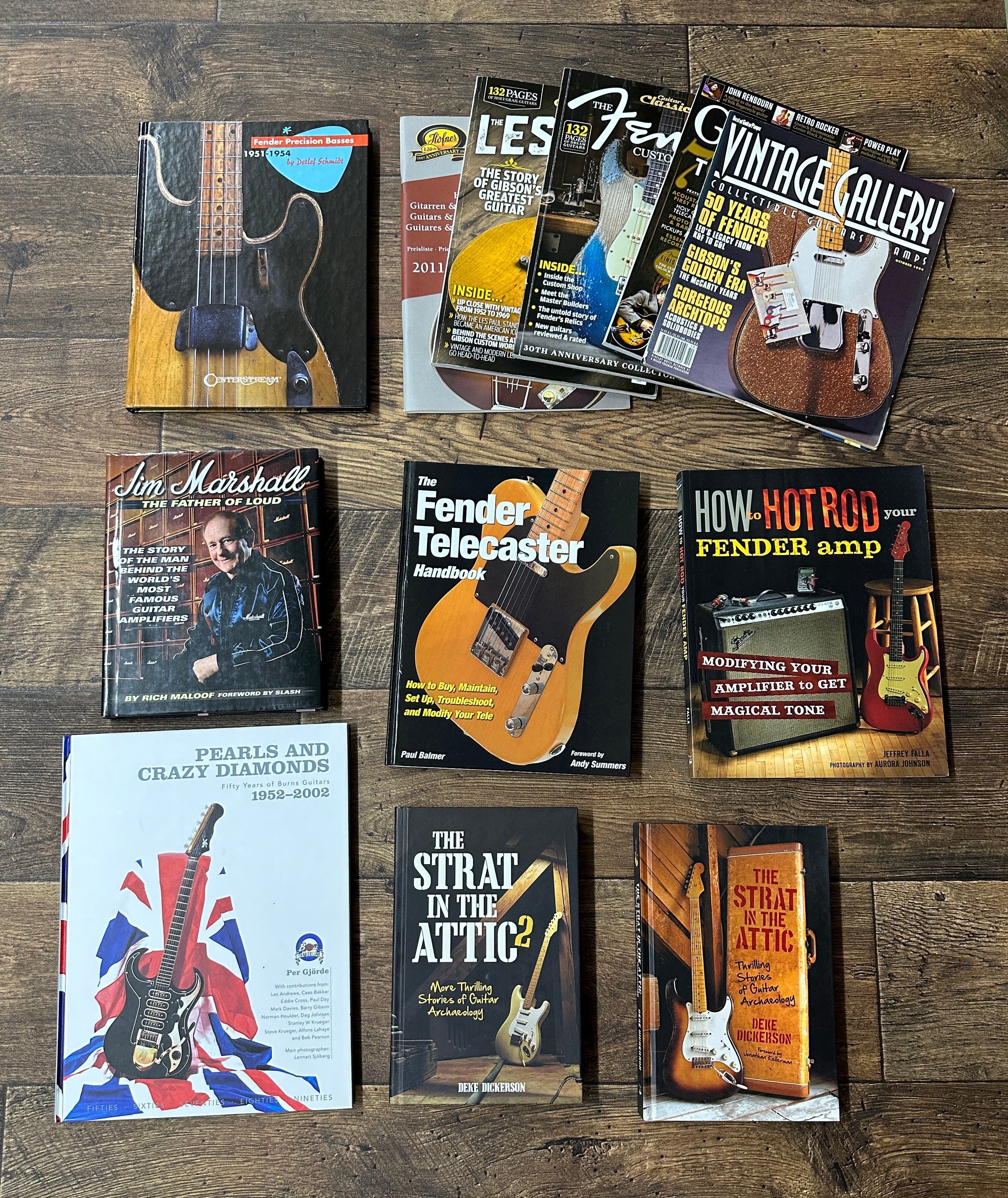 Good selection of guitar reference books to include Per Gjorde 'Pearls and Crazy Diamonds, the Fifty