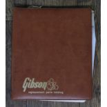 Original 1977 Gibson guitar replacement parts catalogue * The Alan Rogan Collection