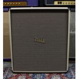 Zilla 2x12 open back guitar amplifier speaker cabinet, fitted with a pair of Celestion G12M cream