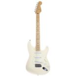 1995 Fender Jimmie Vaughan Stratocaster electric guitar, made in Mexico; Body: Olympic white finish,