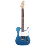 1999 Fender American Standard Telecaster electric guitar, made in USA; Body: blue metallic finish;