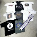 Artists various - selection of original tour T-shirts to include a Roger Waters 'Pros and Cons of