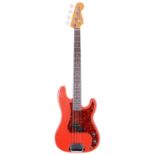 Bill Puplett completed custom Precision bass guitar comprising Fender AVRI neck, hardware and