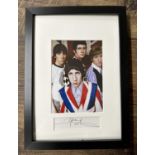 Pete Townshend (The Who) - hand signed Christmas card from Pete Townshend, framed and mounted with a