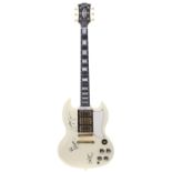 Nile Rodgers - owned and autographed 2007 Gibson Custom Les Paul Custom electric guitar, ser. no.