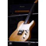 1963 Fender Esquire electric guitar, made in USA; Body: natural finish (refinish), blonde/white