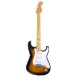 Fender Stratocaster '57 Reissue electric guitar, made in Japan (1992-1993); Body: two-tone
