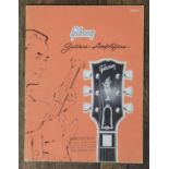 Original 1962 Gibson guitar and amplifier full line product catalogue, presented in very good