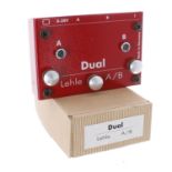 Lehle Dual A/B guitar switcher pedal, boxed; together with a RFX 402P stereo volume/pan/CV guitar