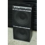 Gallien Krueger MB150S bass guitar amplifier, made in USA, with 1 x 12" extension speaker cabinet,