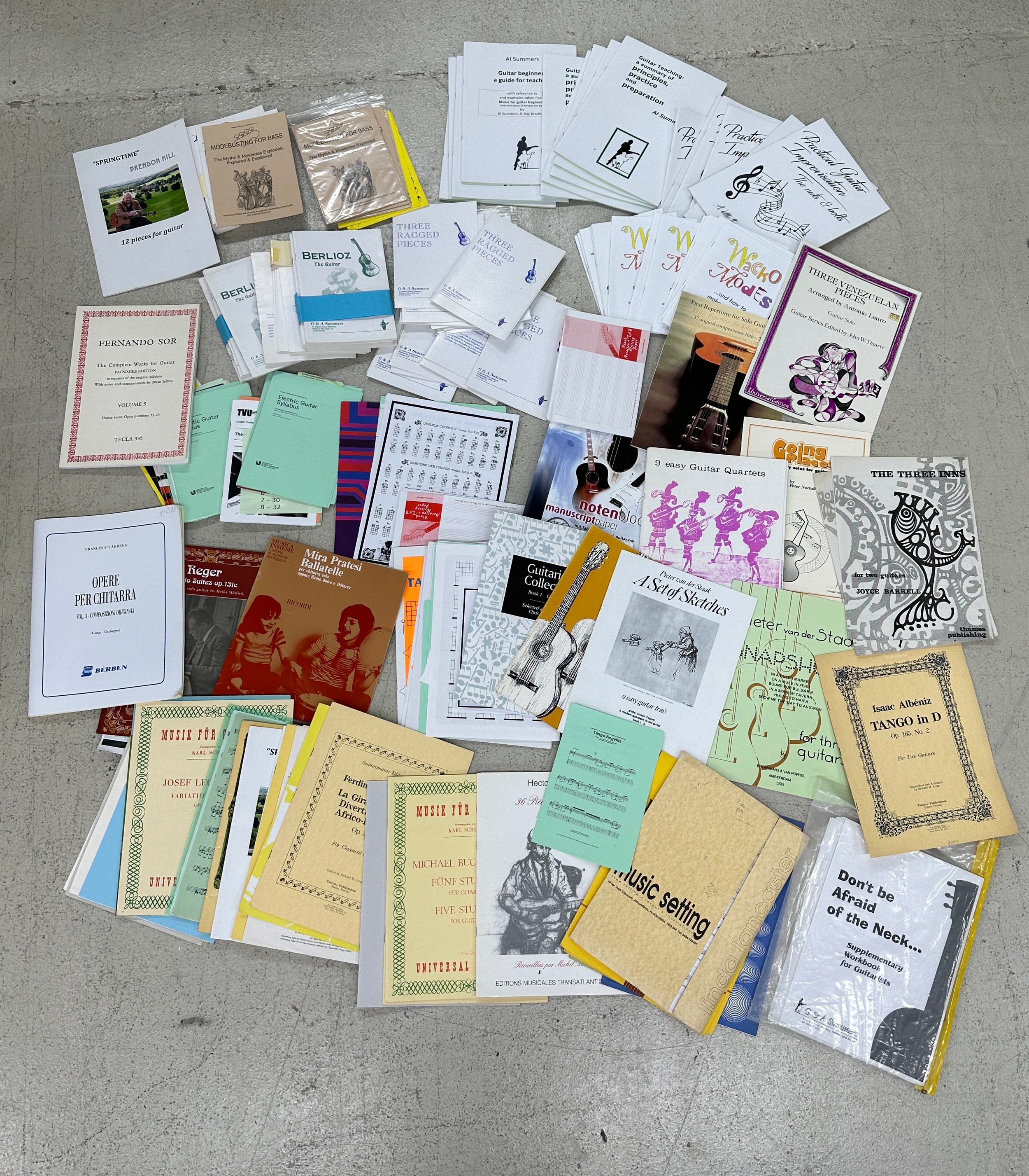 Large selection of guitar sheet music, scores and music books including classical and duets
