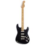 David Gilmour Black Strat replica electric guitar comprising various Fender and other parts; Body: