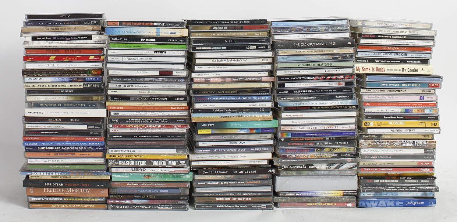 Large collection of approximately one hundred and fifty blues, rock and country CDs including many