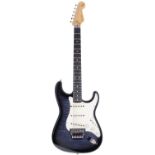 Fender Squier Series Floyd Rose electric guitar, made in Japan (1994-1995): Body: blue/black Foto