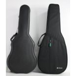 Chord compressed foam acoustic guitar case, with 16" lower bout and approx 5" internal depth;