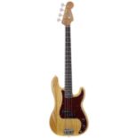 Composite Fender Precision Bass guitar, comprising 1966 rosewood board neck, 1970s body and modern