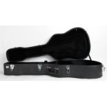 Acoustic guitar hard case with 16" lower bout