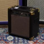 7:AM Custom Contraptions Cough Drop battery guitar amplifier, with switch for cab only; together