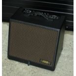 Headway Shireking 120 acoustic guitar amplifier, with dust cover and amplifier stand