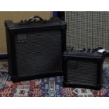 Roland Cube 30 guitar amplifier; together with a Roland Micro Cube guitar amplifier (2)