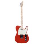 2019 Fender Alternate Reality Tenor Tele electric guitar, made in Mexico; Body: Fiesta red finish;